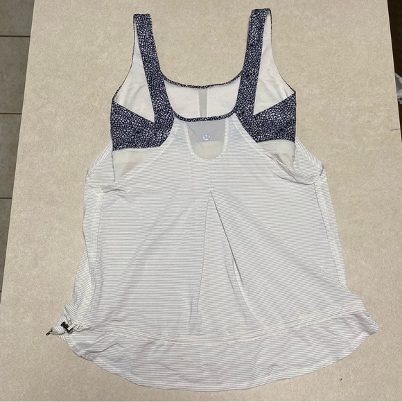 Lululemon Tank Top Women’s Size 6 Run Times Tank Top Heathered Ghost - Picture 3 of 11